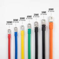 Harnais de câblage de batterie personnalisable 25 mm avec cosses SC en cuivre étamé (Classe 5/6) et isolation XLPO/Silicone/PVC pour modules solaires BESS
