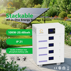 Uzun Ömürlü İstiflenebilir LiFePO4 Pil 20.48KWH Hepsi Bir Arada Enerji Depolama Sistemi Ticari Güneş Enerjisi Çözümü için - Product Image 1