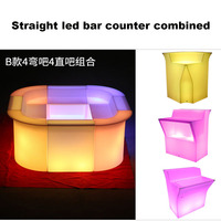 Mobilier de bar moderne et portable pour extérieur commercial, avec mur de bulles d'eau LED en plastique, idéal pour discothèques, hôtels et entrées de centres commerciaux