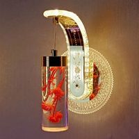 Lampe Murale LED d'Intérieur 12W pour Décoration de Chambre et de Chevet, Luminaire Mural à Fleurs Réelles, Lampe d'Escalier, Veilleuse pour Salon