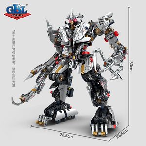 KAIZHI KY1100 MOC Super Héros Film Blocs de Construction Transformables en Plastique Briques <span class=keywords><strong>Robot</strong></span> DIY Puzzle d'Assemblage Jouets Éducatifs - Product Image 5
