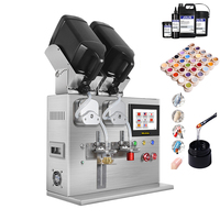 Machine de remplissage quantitative à double tête pour colle UV, vernis à ongles, mascara et rouge à lèvres, avec contrôle numérique automatique