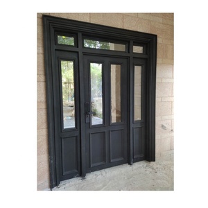 Hoja de puerta doble Antirrobo Nuevo Hierro Parrilla Ventana Puerta Diseños rotura térmica - Product Image 2