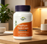 Capsules de Psyllium les plus vendues – Complément de fibres solubles pour la santé intestinale et le bien-être quotidien – Marque privée OEM – Usine certifiée GMP