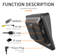 Lecteur MP5 universel sans fil CarPlay Android Auto 10.26 pouces portable lien miroir autoradio écran tactile