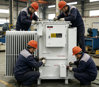 Transformateur de distribution immergé dans l'huile, hermétique, haute efficacité, triphasé, trois enroulements, S13-M-2000