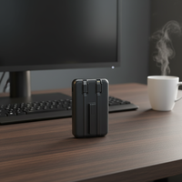 Batterie externe magnétique sans fil 10000mAh, charge rapide 20W PD, chargeur portable avec Type-C intégré et câble