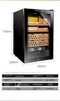 Armoire à cigares Lubinsky bois de cèdre fréquence Variable intelligente température et humidité constantes cave à cigares électronique