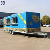 Camion de restauration mobile personnalisé avec équipement de cuisine complet à vendre, chariot de vente ambulante pour la restauration en plein air