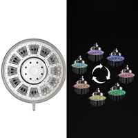 Usine Led Spray Pommeau De Douche Salle De Bains Multi Fonction Top Pommeau De Douche Pluie Top Spray Économie D'eau Top Spray Douche Avec Lumière