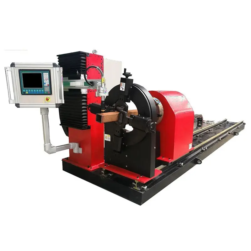China high definition tube cutter CNC pipe profiling machine Plasma Cutting Machine plasma cutting of metal