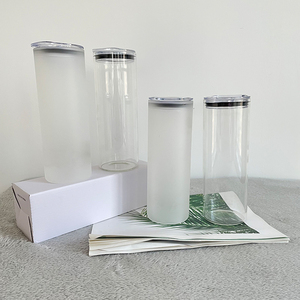 Vente <span class=keywords><strong>en</strong></span> <span class=keywords><strong>gros</strong></span> 25oz gobelet <span class=keywords><strong>en</strong></span> verre transparent dépoli de sublimation blanc droit gobelets maigres avec couvercle et paille <span class=keywords><strong>en</strong></span> plastique pour <span class=keywords><strong>impression</strong></span> à chaud - Product Image 3