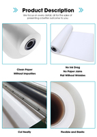 Papel de Transferencia por Sublimación de Secado Instantáneo al por Mayor, 60gsm/90gsm/100gsm, Blanco Puro, Ecológico, 95% de Tasa de Transferencia, Compatible con Todas las Impresoras de Inyección de Tinta