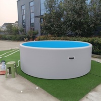 Piscine gonflable InflaToGo 5m x 1,5m en PVC pour extérieur, épaisseur 15cm, garantie 2 ans, comprend une couverture de piscine et des kits de réparation, personnalisable
