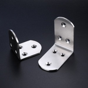 Stainless <b>Steel</b> <b>Angle</b> <b>Bracket</b> 3Mm Thick L-Shaped Right <b>Angle</b> Connector For Furniture Bathroom Use - Product Image 3