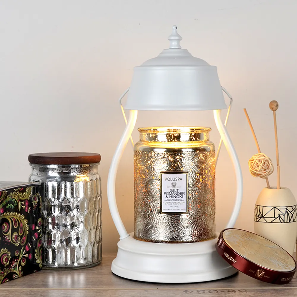Lampe chauffe-bougie pour la décoration de la maison, brûleur de cire, contrôle de la luminosité réglable, nouvelle bougie d'art en fer
