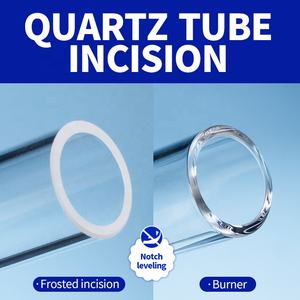 Tuyauterie en verre de quartz poli à hautes températures de tuyauterie de silice fondue 22mm I.D. X 25mm O.D. Longueur 1200mm - Product Image 5