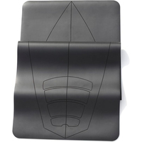 Tapis de yoga antidérapant en caoutchouc PU avec logo imprimé personnalisé, tapis d'entraînement pour le surf