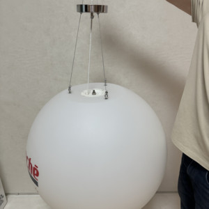 Lampada a Sospensione Globo Impermeabile per Esterni, Alimentazione AC, Lampadario a Sfera LED per Giardino e Ristorante - Product Image 3