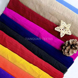 Precio de fábrica 160gsm alta calidad 100% poliéster CEY Crink Airflow <span class=keywords><strong>Crepe</strong></span> cey tela de crepé italiana 180d tela de vestido teñida lisa - Product Image 3