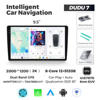 DUDUAUTO DUDU7 4G LTE 5G WIFI Wireless CarPlay Android Auto Universal 2 Din Radio Mobil Produsen