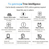 16A Wifi Tuya Smart Socket EU Power Monitor Minuterie Plug Smart Life App Télécommande Vocale Avec Alexa Google
