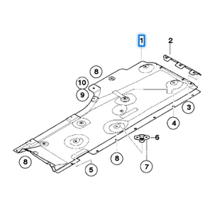 Cache-sous-châssis OEM 51757059389 ou 51757059390 pour BMW Série 1 <span class=keywords><strong>E87</strong></span> - Product Image 2