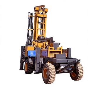 Máquina Perforadora de Pozos de Agua Montada en Remolque con Motor Diésel, Equipo de Perforación de Pozos para Perforación de Pozos de Agua en Granjas de 200m y 300m - Product Image 1