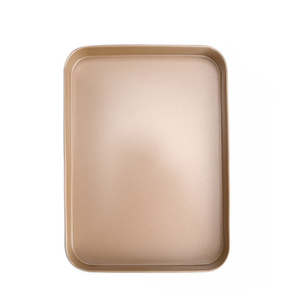 Teglia Rettangolare Antiaderente in Acciaio al Carbonio Dorato da 10 Pollici, Ecologica, <span class=keywords><strong>per</strong></span> <span class=keywords><strong>Torte</strong></span> e Dolci, <span class=keywords><strong>per</strong></span> Cucina Domestica - Product Image 3