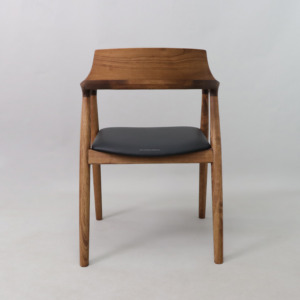 Silla de Comedor de Lujo de Alta Calidad con Respaldo y Reposabrazos de Madera - Product Image 5