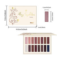 Nouvelle palette de fards à paupières pratique, 16 couleurs, haute valeur, couleurs terre, métalliques, nacrées, en poudre sèche, prix de gros attractif