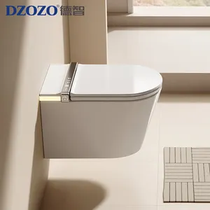 S005 Volautomatische High-End Smart Intelligente Wc Sanitair Toilet Badkamer Keramische Muur Opgehangen Toilet