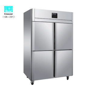 RAWEN ICFZD-refrigerador comercial de verduras, congelador de acero inoxidable de 4 puertas para carne de mariscos - Product Image 1