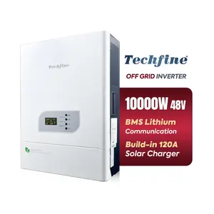 Inverter surya 12500VA 10000 watt 10KW, inverter surya 10KW gelombang sinus murni untuk sistem energi surya rumah