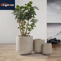 Pots de fleurs d'extérieur Kingmake, best-sellers, pots ronds pour la décoration de la maison, pots décoratifs pour hôtel, pots de plantes modernes