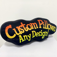 Housse de coussin de voyage en peluche carrée personnalisée taie d'oreiller douce et sensorielle à jet décoratif