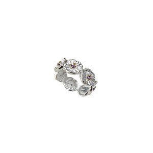 Kaiming 925 Sterling Silver Flower <b>Ring</b> Women <b>Open</b> Design Jewelry Everyday Wear - Product Image 5
