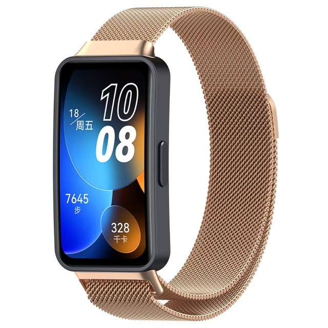 14mm Milanese Magnetic Stainless Steel Band for Huawei Band 10 9 8 Breathable Metal Replacement Strap