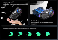 FreedConn R3 PRO V2 5.1 Talkie-walkie pour moto avec mise en réseau en un clic pour 6 personnes et comprend une caméra embarquée