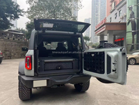 Système de rangement en acier de qualité supérieure pour SUV tout-terrain, glissière supérieure, tiroir simple, ailes latérales Ford Bronco, coffre verrouillable