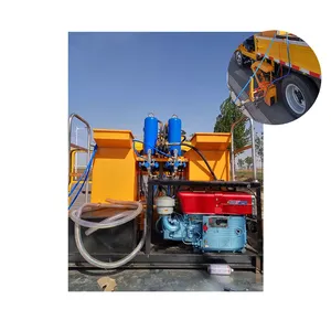 Vehicle-mounted cold spray marking machine Double cylinder double pump automatic marking machine Vehicle road marking machine