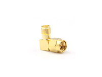 Adaptateur RF SMA mâle à femelle Connecteurs coaxiaux à angle droit