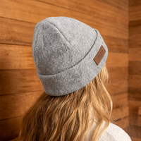 Gorro de Fieltro de Lana Merino 100% Directo de Fábrica, Lujoso, Ecológico, Reutilizable y Suave para Spa y Baño en Sala de Vapor