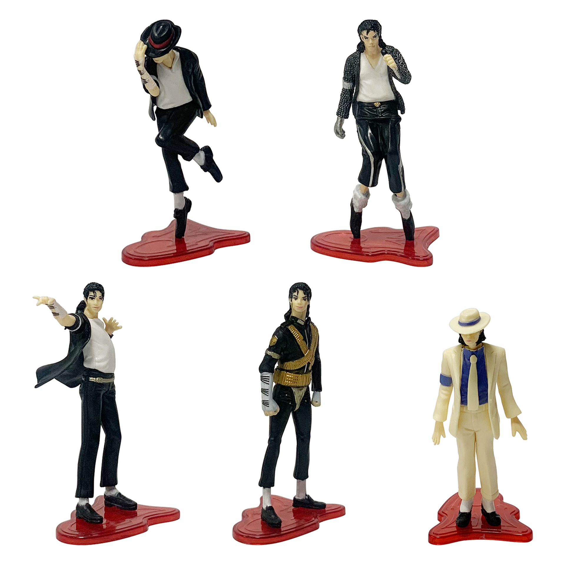 Hot Sale 5pcs/set Michael Jackson Figure PVC Toys for Kids