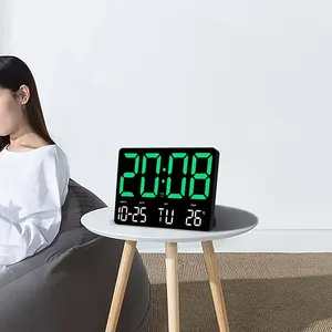Venta al por mayor profesional Horloge Murale alarma LED <span class=keywords><strong>Reloj</strong></span> de pared <span class=keywords><strong>Digital</strong></span> pantalla grande relojes de mesa inteligentes con certificado CE personalizado - Product Image 6