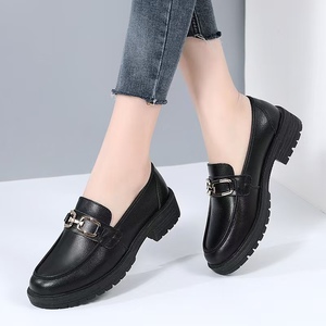 Mocassins Plats BUKEN <span class=keywords><strong>Femme</strong></span> Nouveau Style, Dessus en PU Noir, Boucle, Légers, Design Slip-On, Tendance Mode Hiver, <span class=keywords><strong>Semelle</strong></span> Intermédiaire en Caoutchouc - Product Image 5
