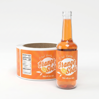 Étiquettes personnalisées imperméables et résistantes au froid pour bouteilles de boissons et de jus, rouleaux d'autocollants en vinyle adhésif pour emballages alimentaires, impression de logos