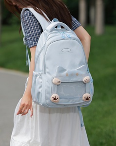 <span class=keywords><strong>Zaino</strong></span> Scolastico Impermeabile a Forma di Gatto per Bambini con Finestra Trasparente e Maniglia per Trolley, Simpatico <span class=keywords><strong>Zaino</strong></span> con Faccia di Gatto per Studentesse - Product Image 4