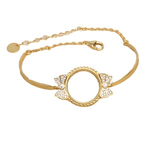 Composants de bijoux en argent S925, style Princesse, pour bracelet à plateau vide avec perle marbrée, 14,5 cm - Product Image 4