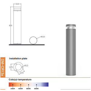 <strong>Cheap</strong> Aluminum Waterproof IP65 14W 19W 24W External Led Lawn Walkway Garden Path Outdoor Pathway <strong>Bollard</strong> Lights - Product Image 1